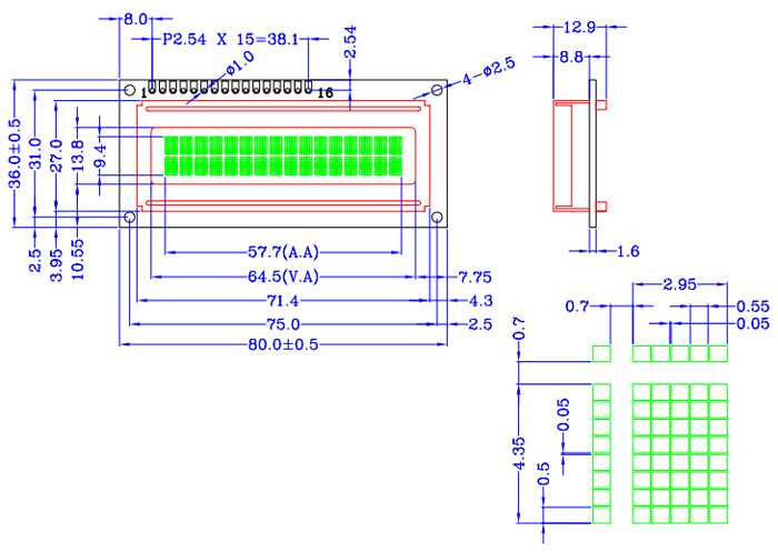 LH1602A�����ַ���