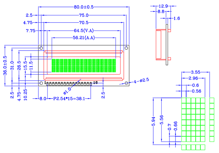LH1602G�����ַ���